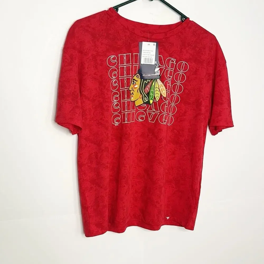 Kids Fanatics NHL Blackhawks Tee Size Medium